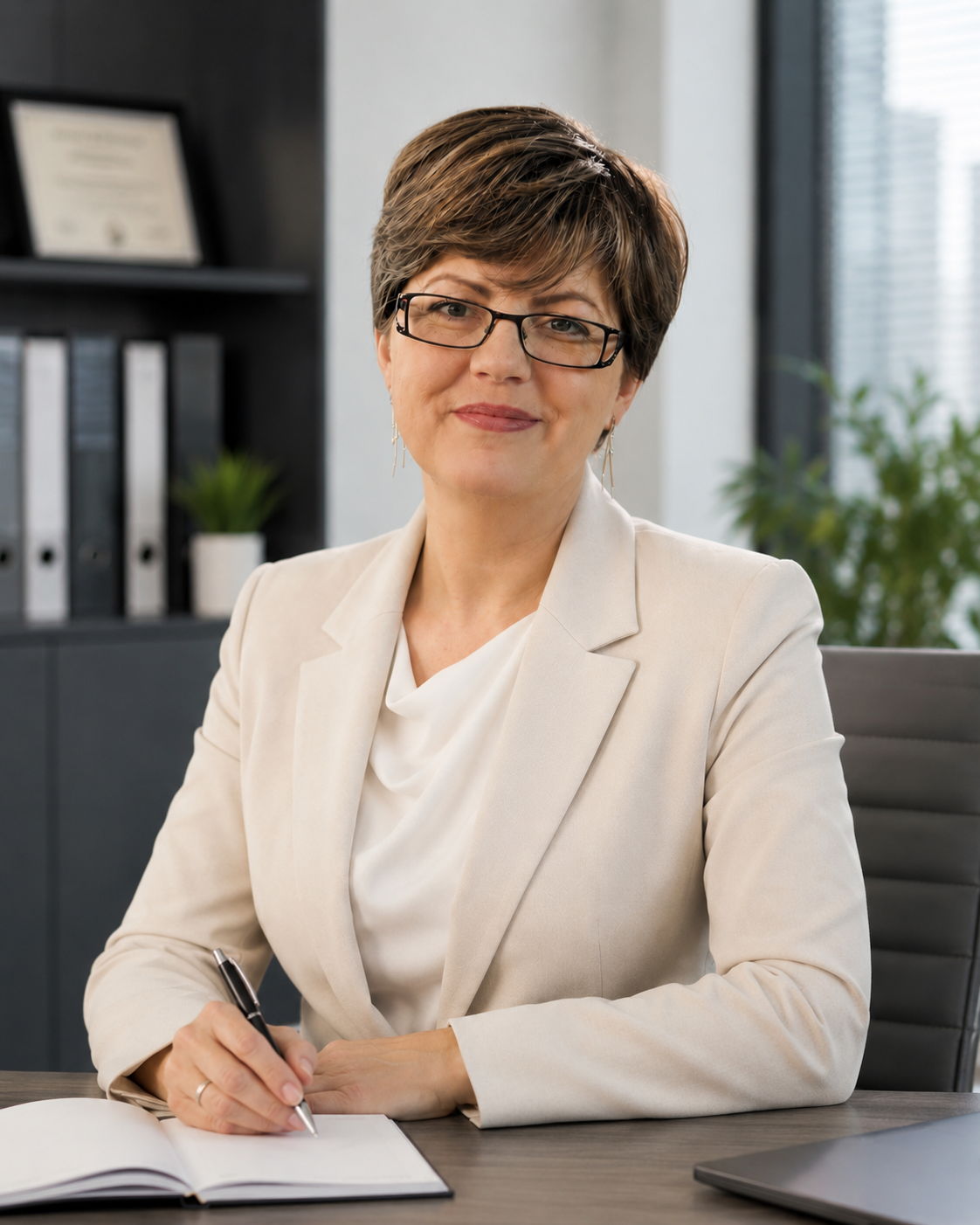 Retrato profesional de Nataliya Hutsul en oficina